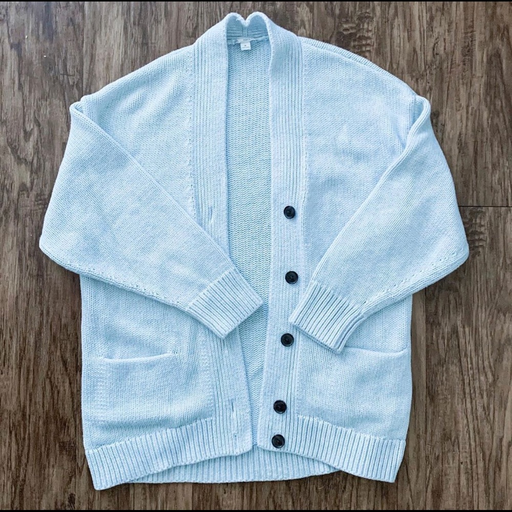 Gap Grey Knitted Cardigan Sweater